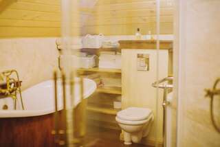 Апарт-отели Dworek San Maryno Едльня-Летниско Двухместный номер с 1 кроватью и общей ванной комнатой-25